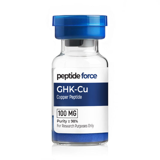 GHK-Cu (Copper Peptide) 100mg - peptid liofilizat, flacon pentru scopuri de cercetare
