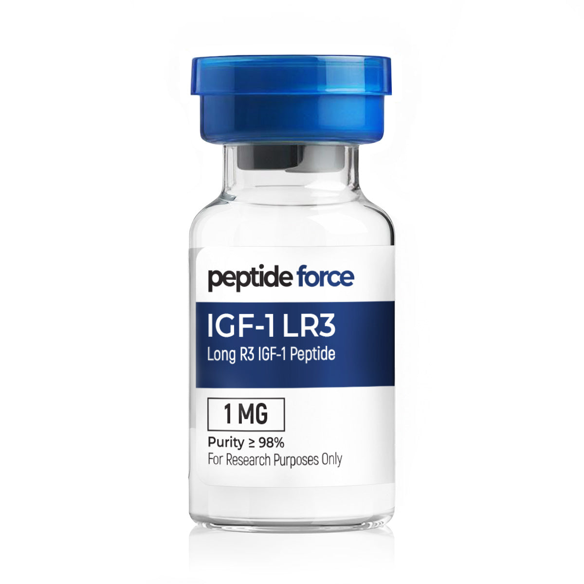 IGF-1 LR3 1mg - peptid liofilizat, flacon pentru scopuri de cercetare