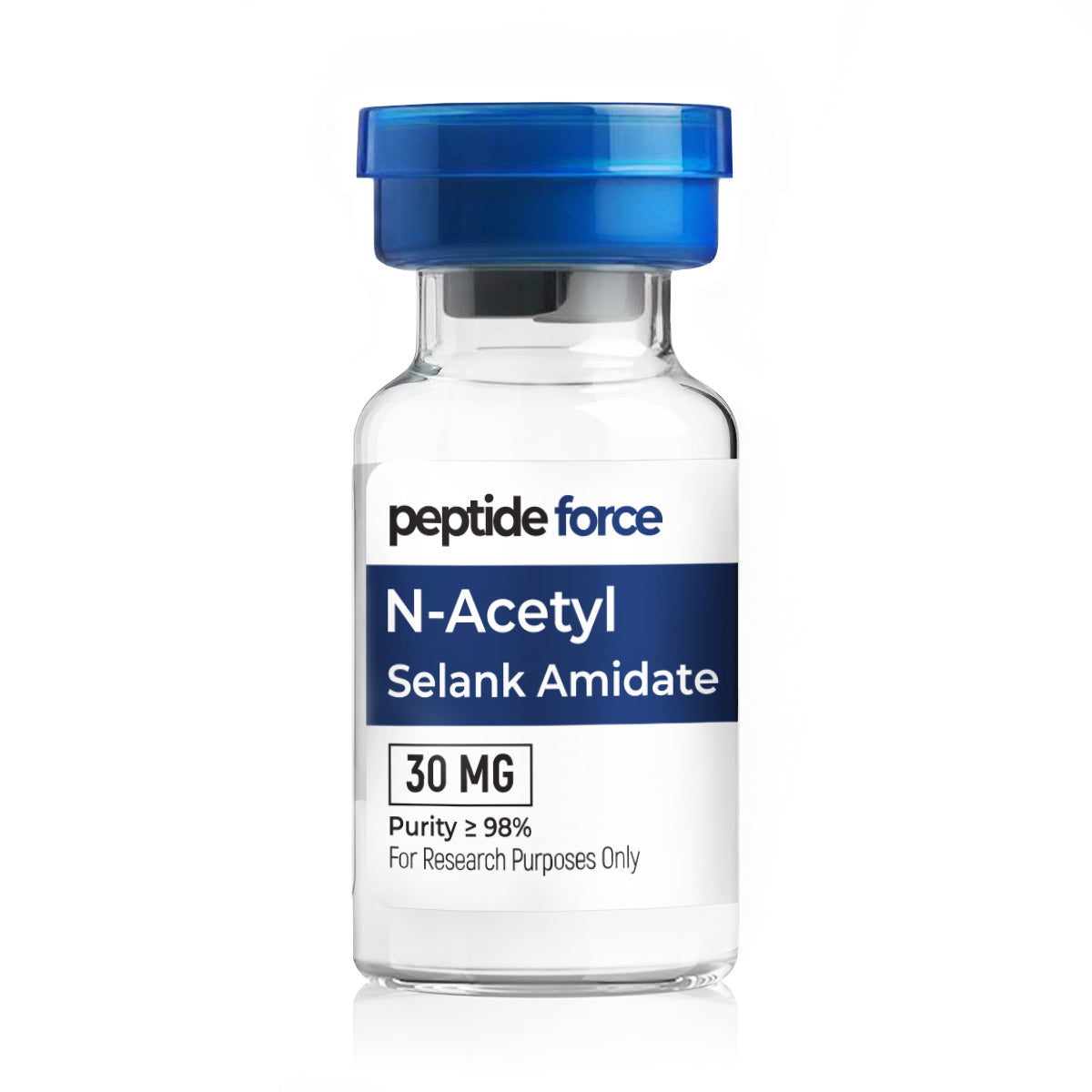 N-Acetyl Selank Amidate 30mg - peptid liofilizat, flacon pentru scopuri de cercetare