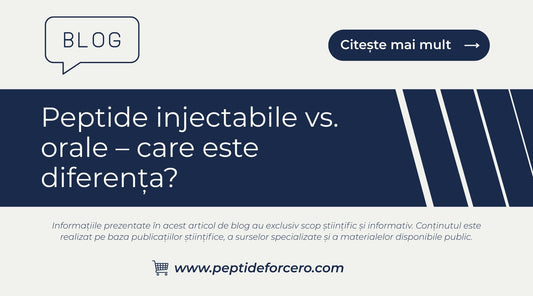 Peptide injectabile vs orale