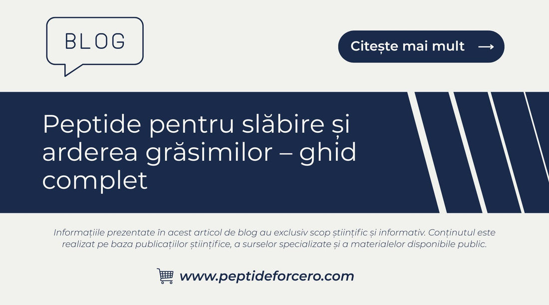 Peptide pentru slăbire și arderea grăsimilor – ghid complet