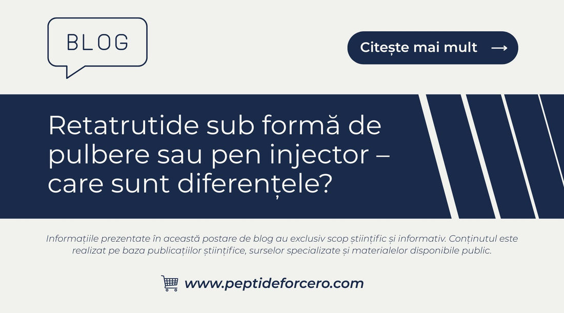 Retatrutide sub formă de pulbere sau pen injector
