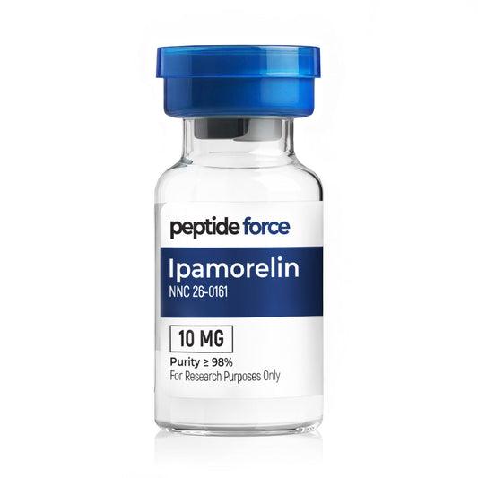 Ipamorelin 10mg - peptid liofilizat, flacon pentru scopuri de cercetare